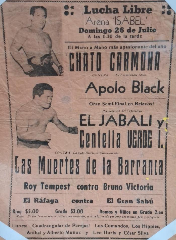 Mano a mano “Chato” Carmona contra Apolo Black