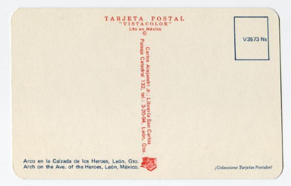 Postal del Arco de la Calzada 
