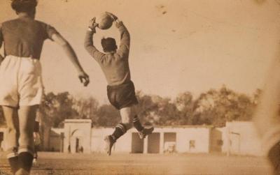  Portero en acción en el estadio Patria
