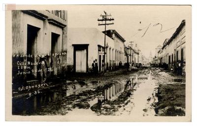 Calle Madero. LEÓN. Junio 24 de 1926