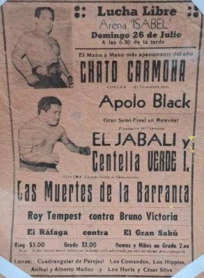 Mano a mano “Chato” Carmona contra Apolo Black