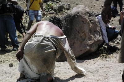 Azote a Cristo en el viacrucis de Chapalita