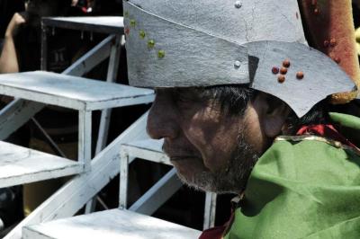 Soldado del viacrucis viviente de Chapalita en León 