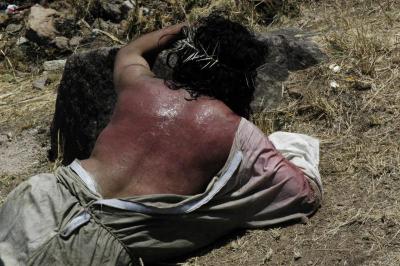 Cristo en el viacrucis de Chapalita