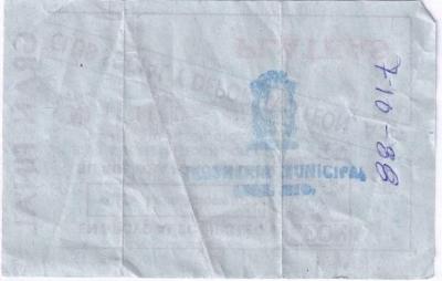 Boleto León vs Cobras, gran final de Segunda División 1987-88