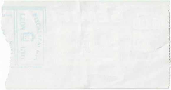 Boleto León vs Cruz Azul Oaxaca, semifinal Apertura 2005