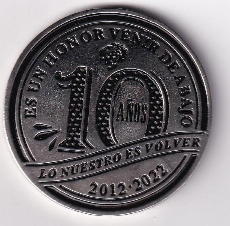 Moneda conmemorativa del ascenso del Club León, 2012-2022