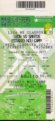 Boleto León vs Santos, Clausura 2017