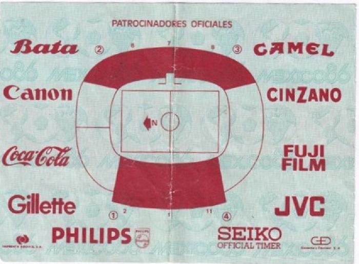  Boleto Francia vs Canadá en el estadio León, México 86