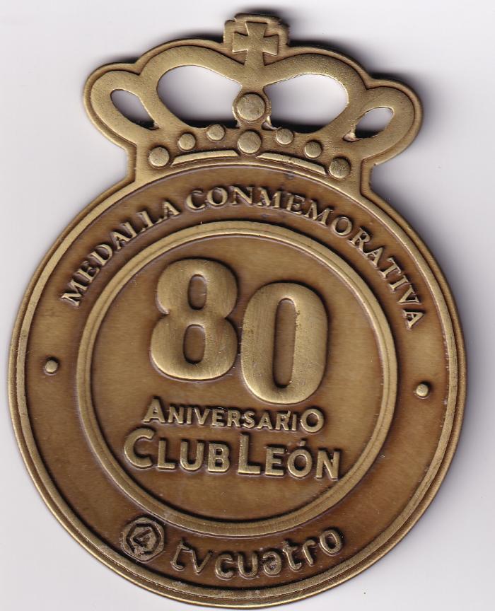 Medalla conmemorativa del 80º aniversario del Club León