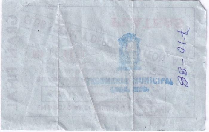 Boleto León vs Cobras, gran final de Segunda División 1987-88