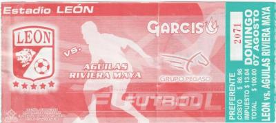 Boleto León vs Águilas Riviera Maya, Apertura 2005