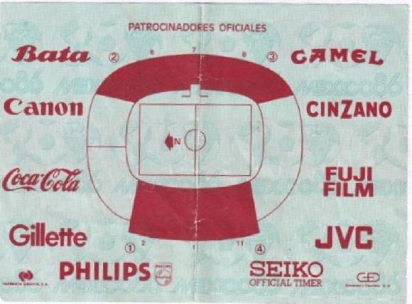  Boleto Francia vs Canadá en el estadio León, México 86