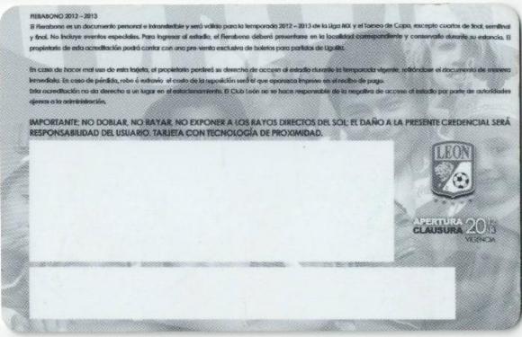 Primer Fierabono para Liga MX, 2012