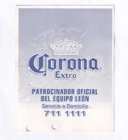 Tarjetón para Plateas Poniente, Clausura 2003