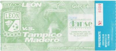 Boleto León vs Tampico Madero, Clausura 2006