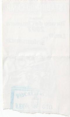 Boleto León vs Salamanca, Clausura 2007