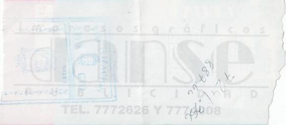 Boleto León vs Indios de Ciudad Juárez, Clausura 2006