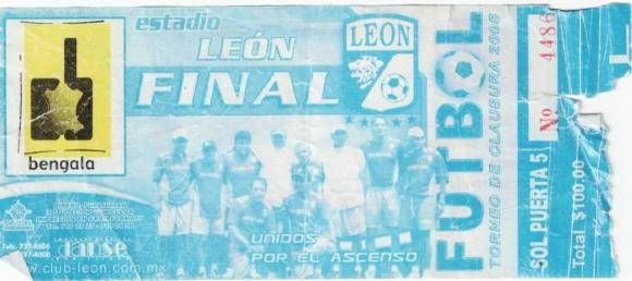 Boleto León vs Querétaro, Final del Clausura 2005