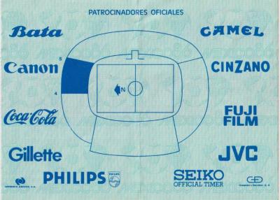 Boleto Francia vs Hungría en el Estadio León, México 86