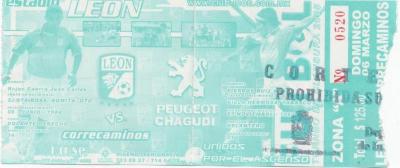 Boleto León vs Correcaminos, Clausura 2005