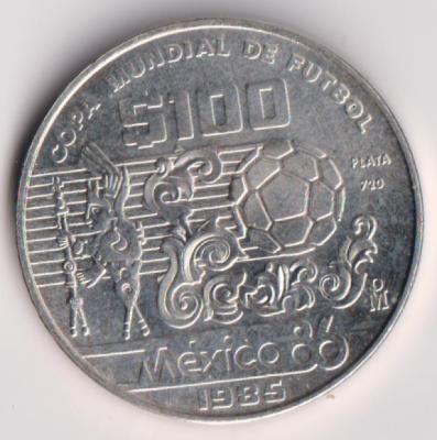 Moneda copa mundial de fútbol 86 