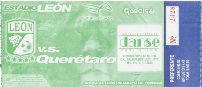 Boleto León vs Querétaro, Clausura 2006