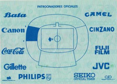 Boleto para Unión Soviética vs Bélgica en el Estadio León, México 86