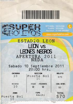 León vs Leones negros 