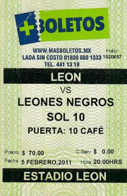 León vs Leones negros