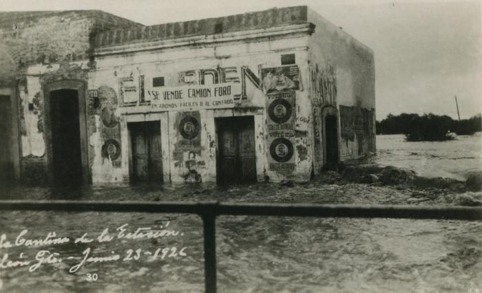 La cantina de la Estación, inundación de 1926