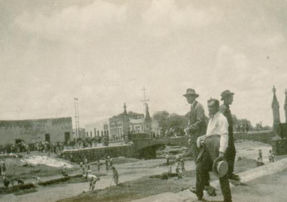 Desazolve del río de los Gómez, inundación de 1926