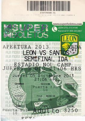 León vs Santo semifinal ida 