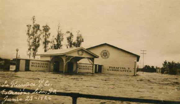 La Huasteca Petroleum Company en la Estación, inundación de 1926