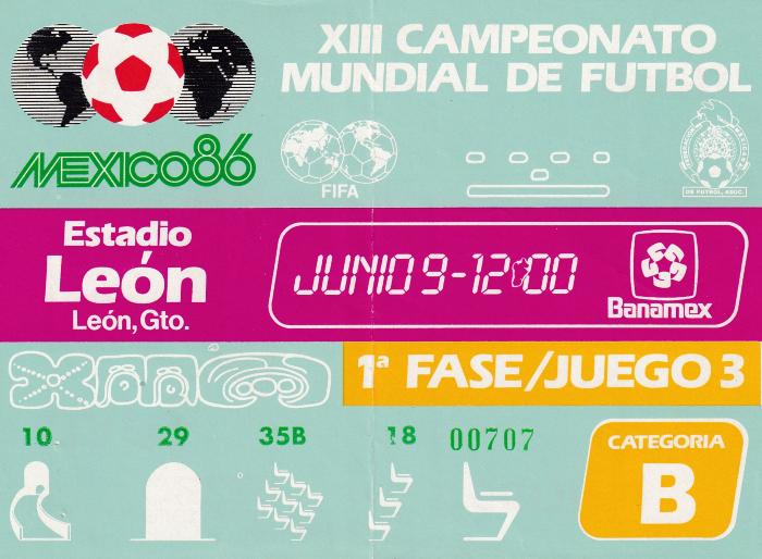10 Francia vs Hungría en el Estadio León, México 86