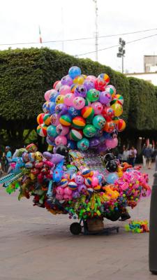 Globos en el centro histórico 