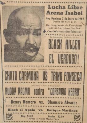 Lucha libre Arena Isabel un programón de emociones con un cartelazo cumbre con 5 formidables estrellas 