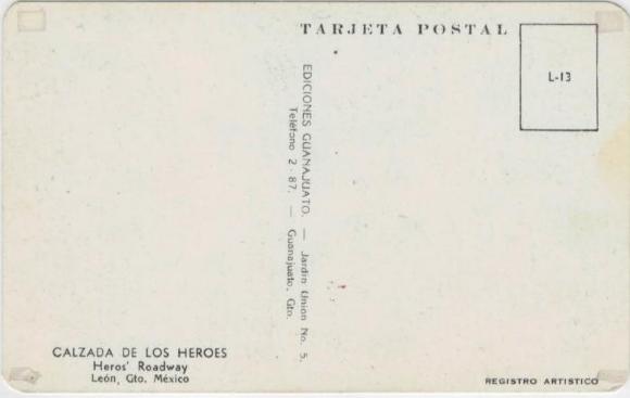 Tarjeta postal a color del Arco de la Calzada