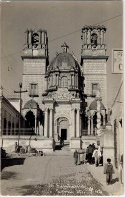 Postal Templo el Santuario C.a 1944