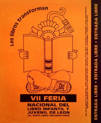 Feria Nacional del Libro. Cartel oficial de la VII Feria en el año 1996
