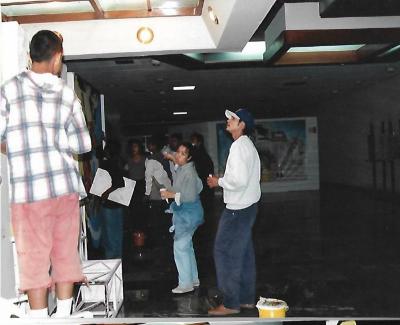 Pintura mural en la Feria Nacional del Libro Infantil y Juvenil de León