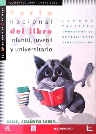 Feria Nacional del Libro. Cartel oficial de la XI Feria en el año 2000