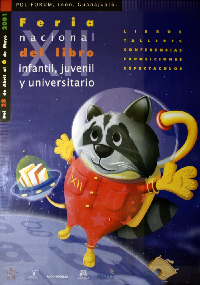 Feria Nacional del Libro. Cartel oficial de la XII Feria en el año 2001
