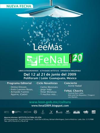 Feria Nacional del Libro (FeNaL). Cartel oficial de la XX Feria en el año 2009