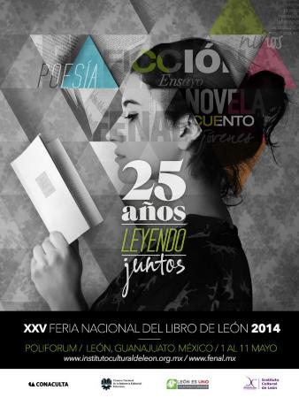 Feria Nacional del Libro (FeNaL). Cartel oficial de la XXV Feria en el año 2014