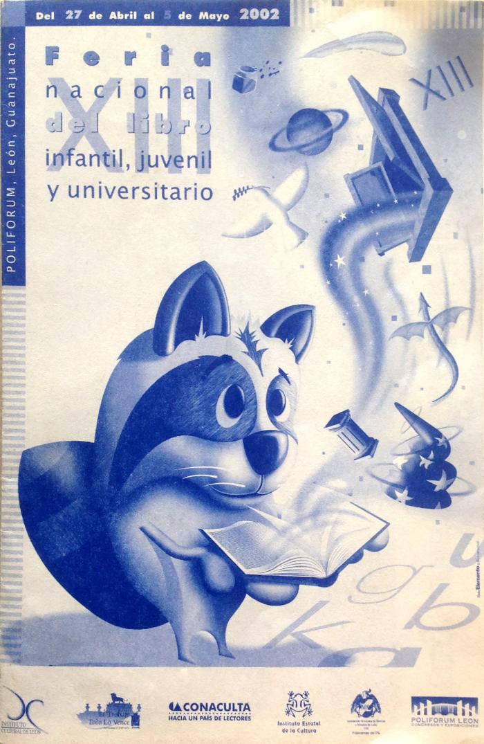 Feria Nacional del Libro. Cartel oficial de la XIII Feria en el año 2002