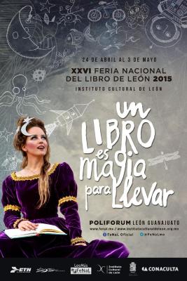 Feria Nacional del Libro (FeNaL). Cartel oficial de la XXVI Feria en el año 2015