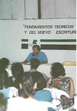 VII Feria Nacional del Libro Infantil y Juvenil de 1996, conferencia “Los fundamentos teóricos del acto seguido y del nuevo escriturón