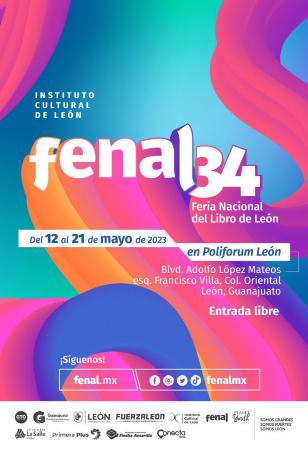 Feria Nacional del Libro (FeNaL). Cartel oficial de la XXXIV Feria en el año 2023