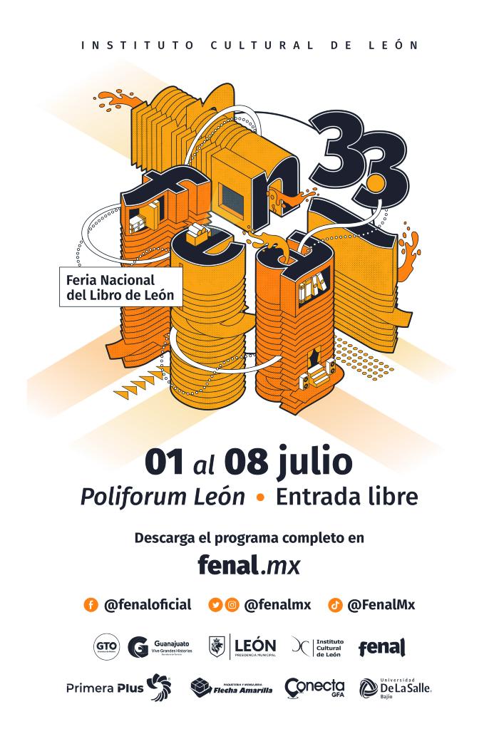 Feria Nacional del Libro (FeNaL). Cartel oficial de la XXXIII Feria en el año 2022